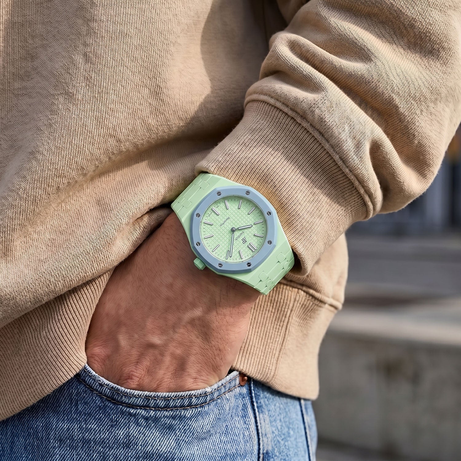 Blaue Acht Swatch x AP Royal Pop Ceramic Case-Strap - Image 8
