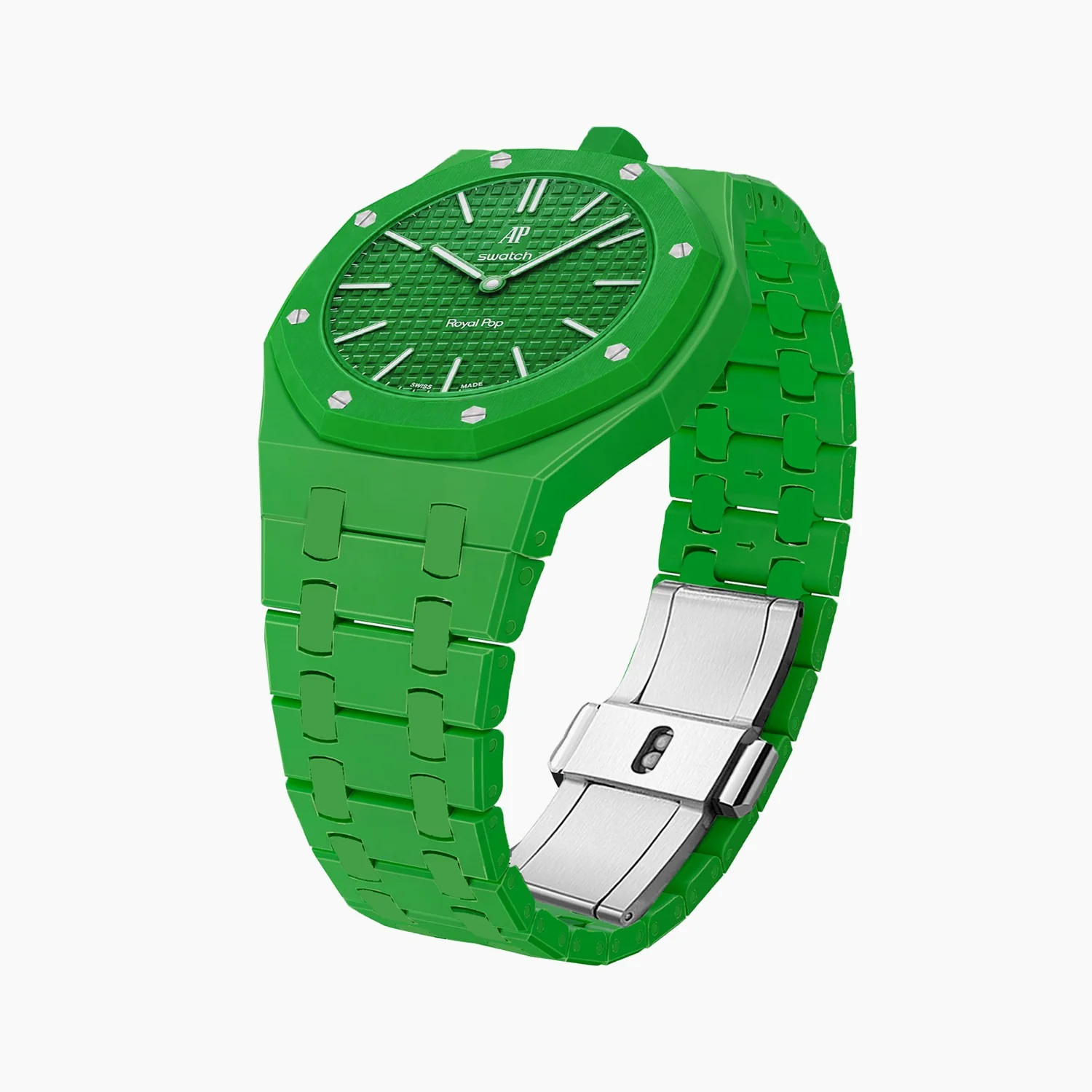 Green Eight Swatch x AP Royal Pop Ceramic Case-Strap - Image 5