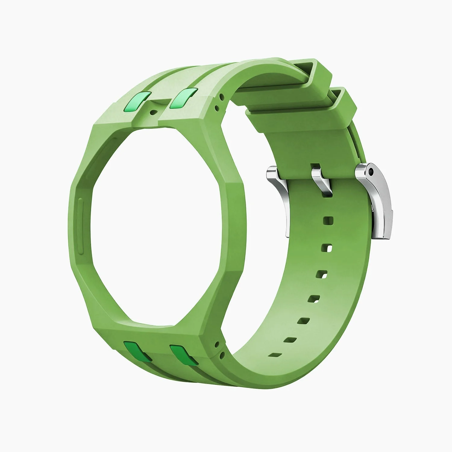 Green Eight Swatch x AP Royal Pop Rubber Case-Strap - Image 5