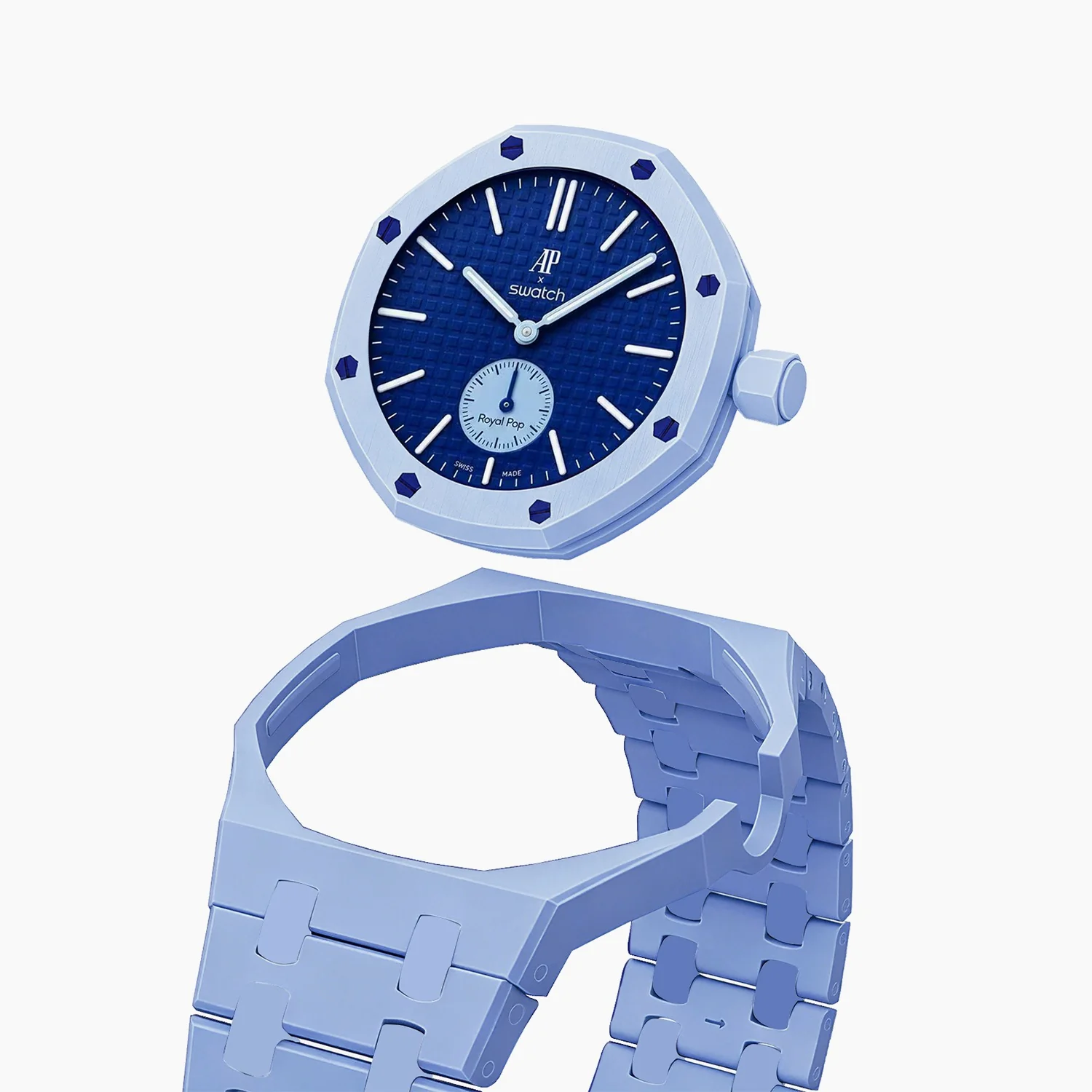 Lan Ba Swatch x AP Royal Pop Ceramic Case-Strap - Image 6