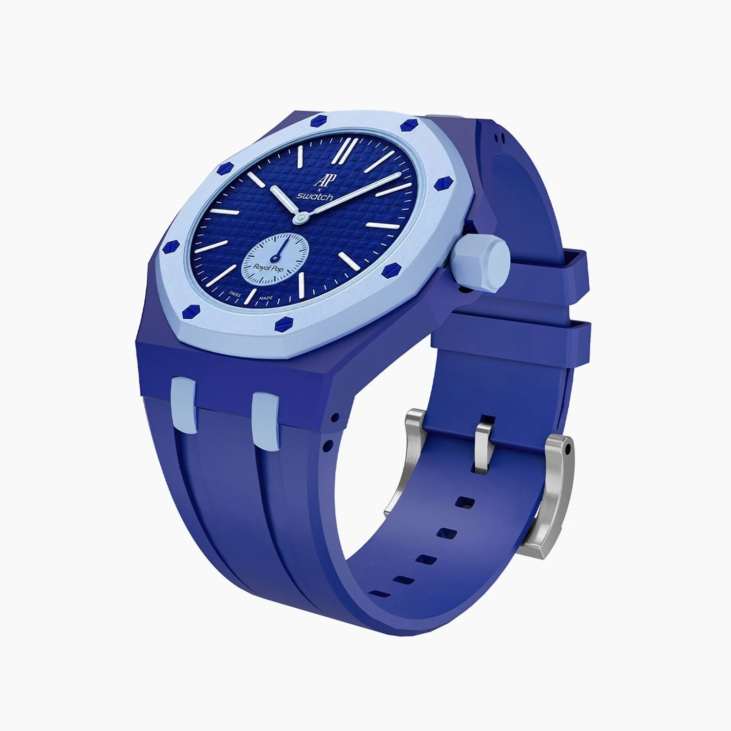 Lan Ba Swatch x AP Royal Pop Rubber Case-Strap - Image 4