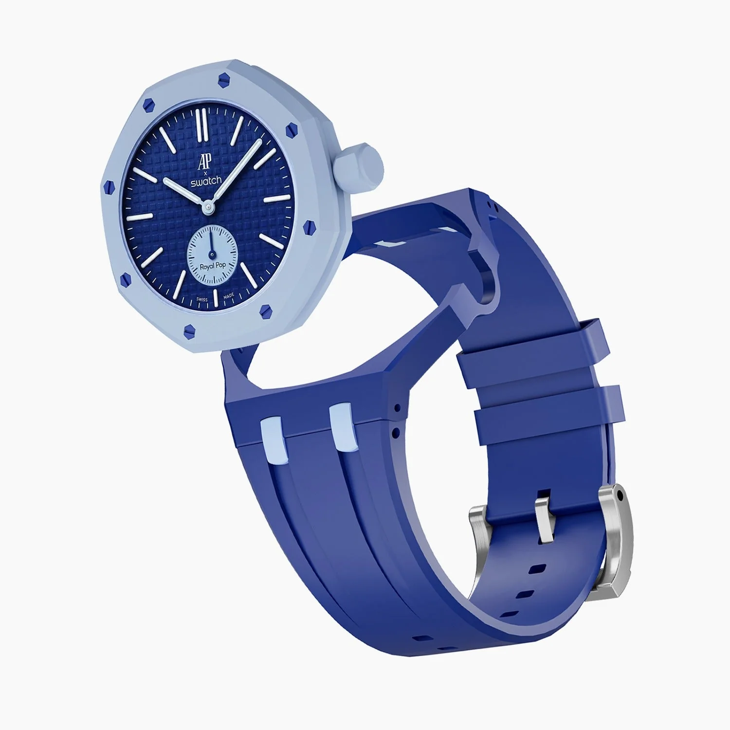 Lan Ba Swatch x AP Royal Pop Rubber Case-Strap - Image 5