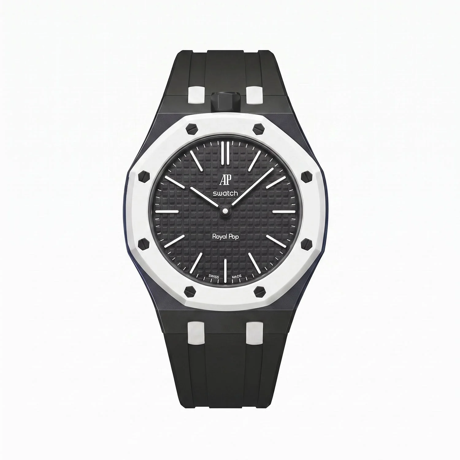 Ocho Negro Swatch x AP Royal Pop Rubber Case-Strap