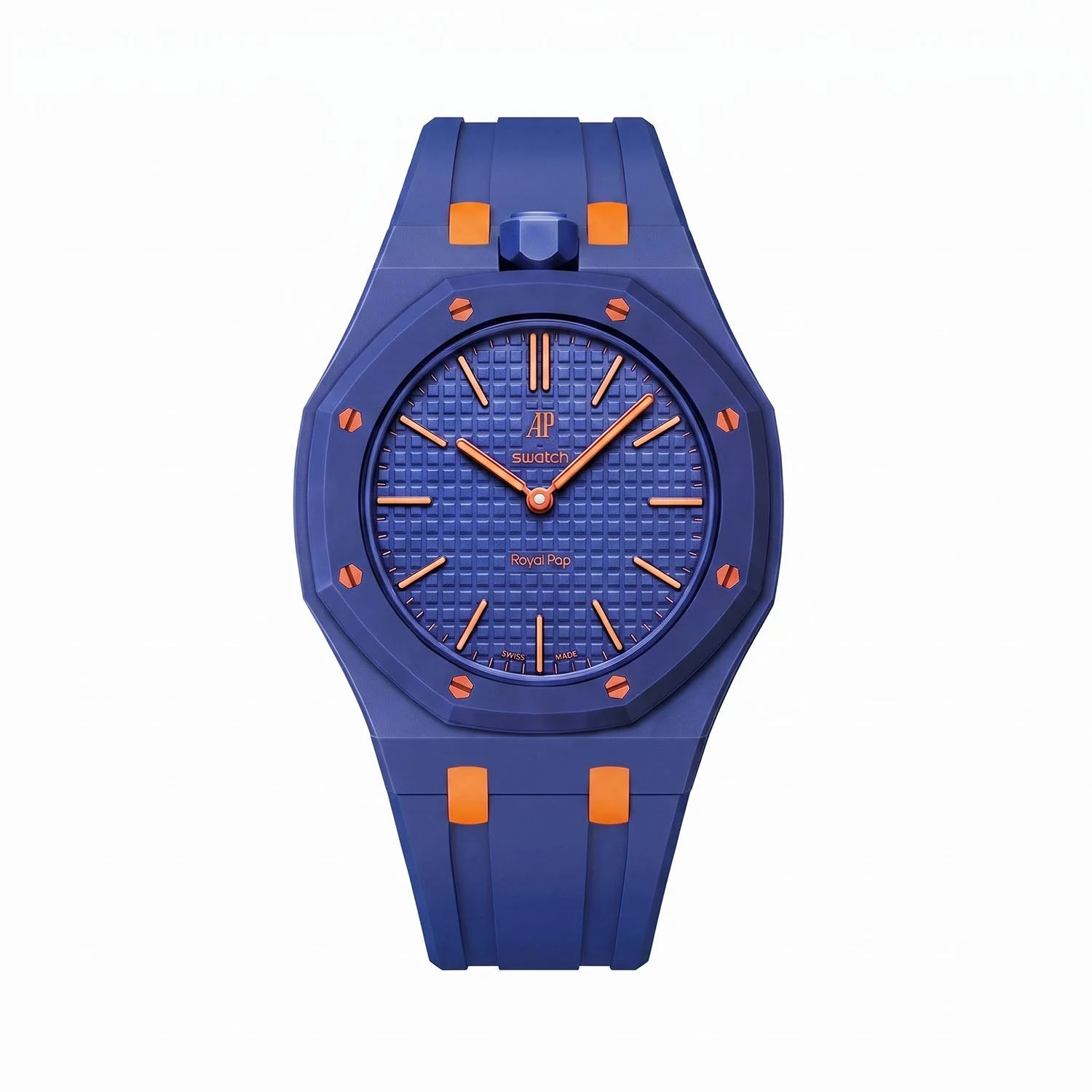 Orenji Hachi Swatch x AP Royal Pop Rubber Case-Strap