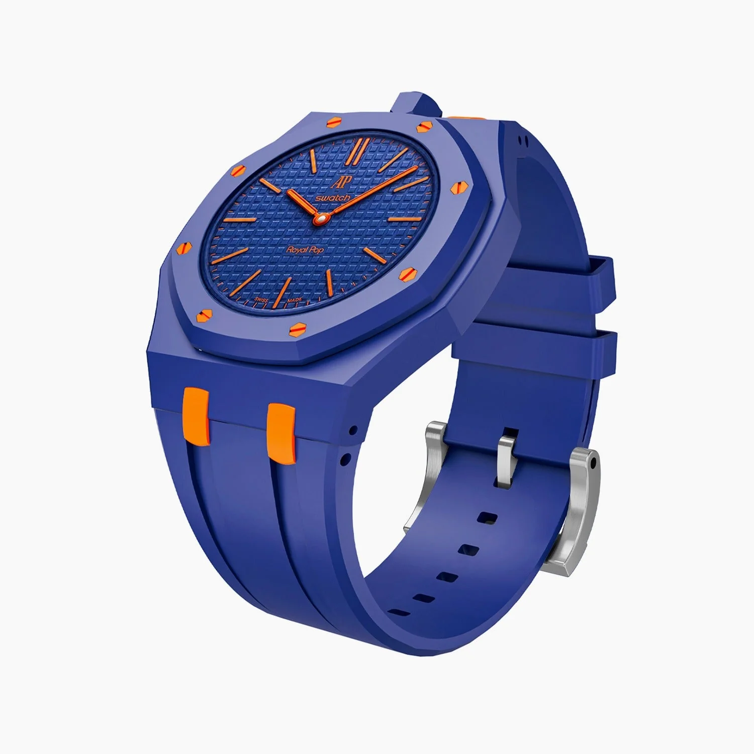 Orenji Hachi Swatch x AP Royal Pop Rubber Case-Strap - Image 4