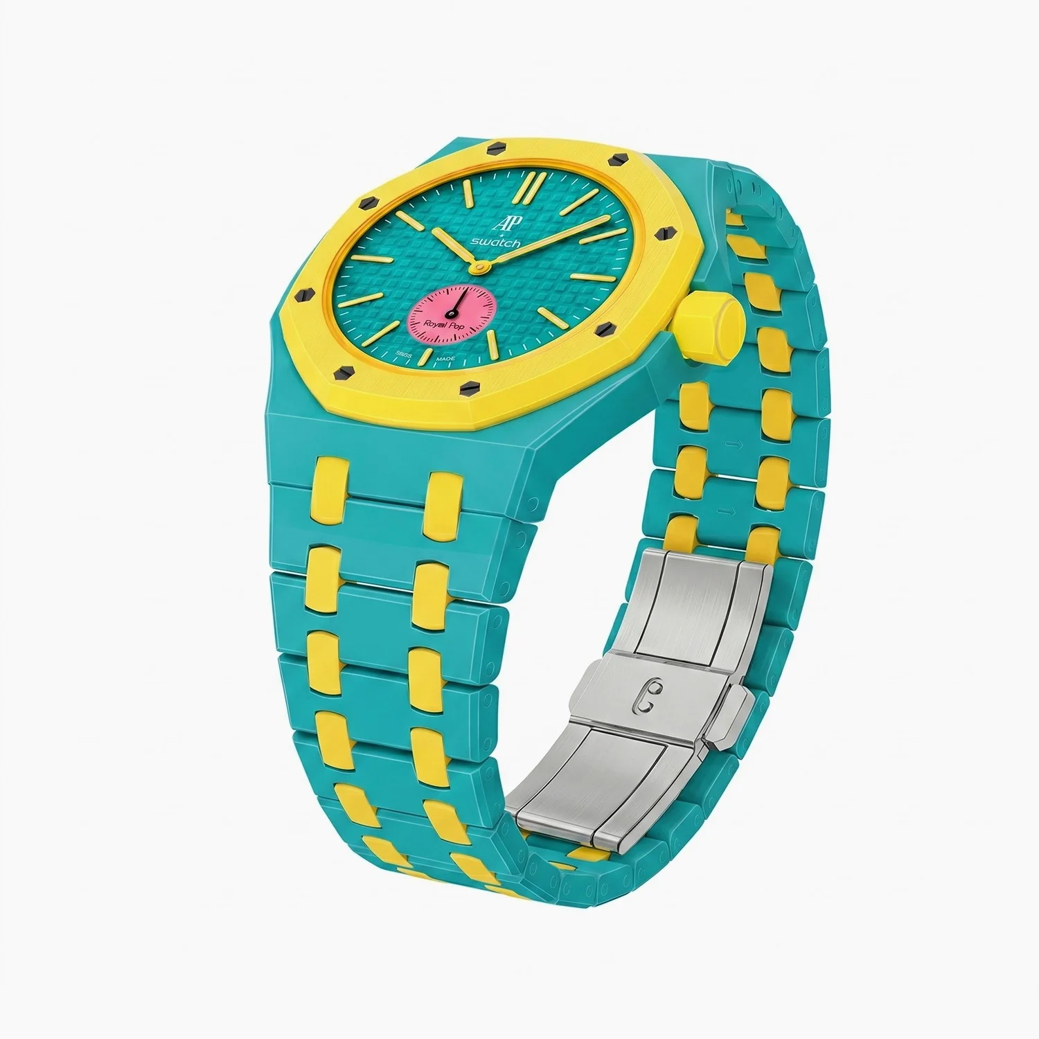 OTG Roz Swatch x AP Royal Pop Ceramic Case-Strap Teal - Image 5