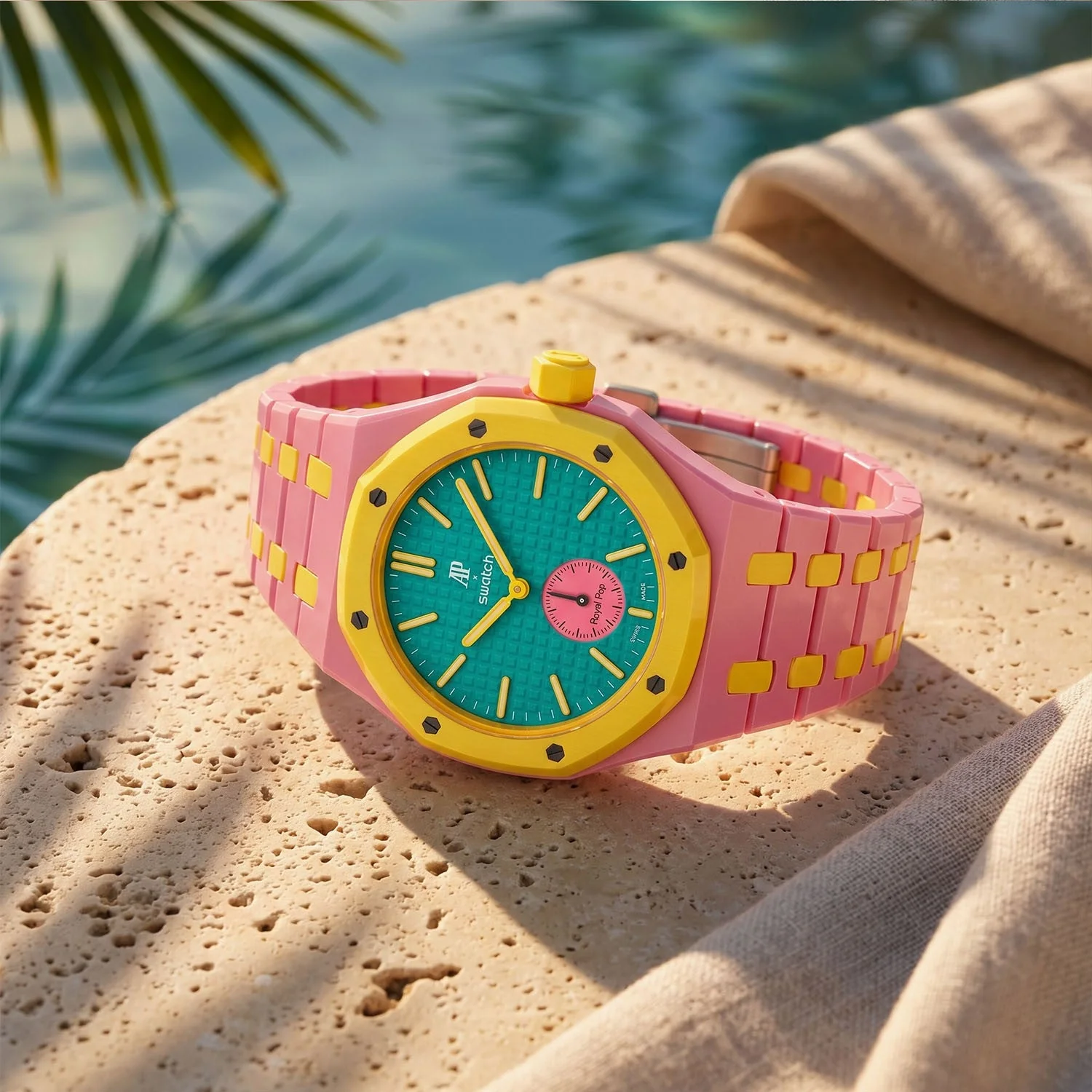 OTG Roz Swatch x AP Royal Pop Ceramic Case-Strap Pink - Image 3