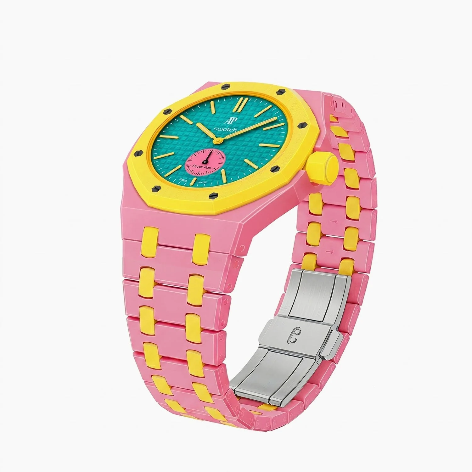 OTG Roz Swatch x AP Royal Pop Ceramic Case-Strap Pink - Image 5