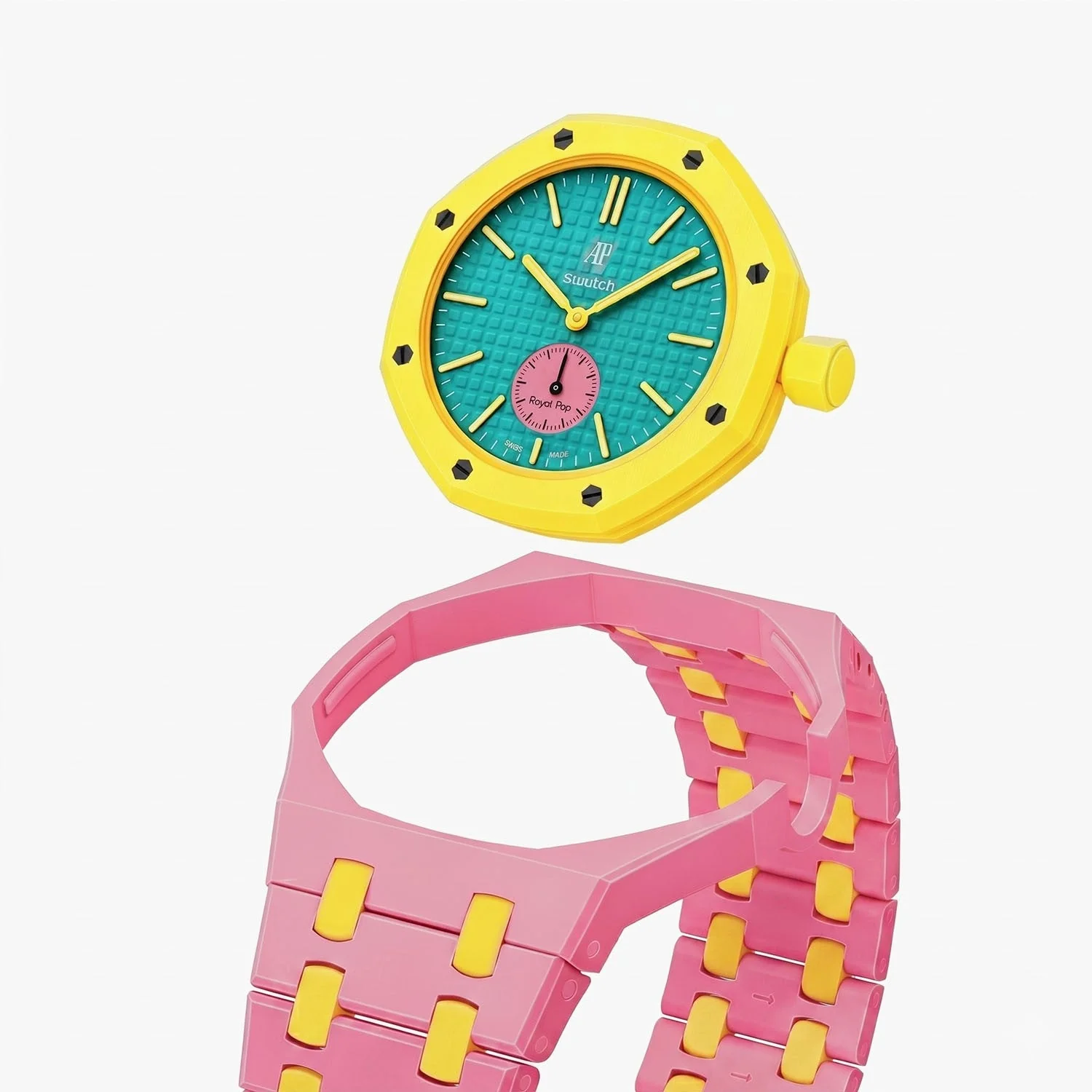 OTG Roz Swatch x AP Royal Pop Ceramic Case-Strap Pink - Image 6