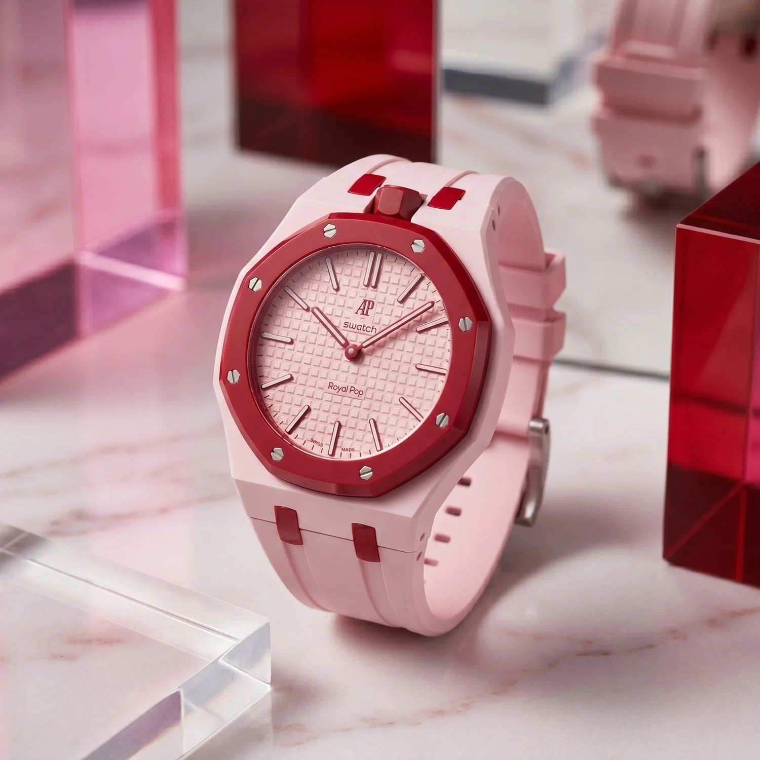 Otto Rosso Swatch x AP Royal Pop Rubber Case-Strap - Image 3