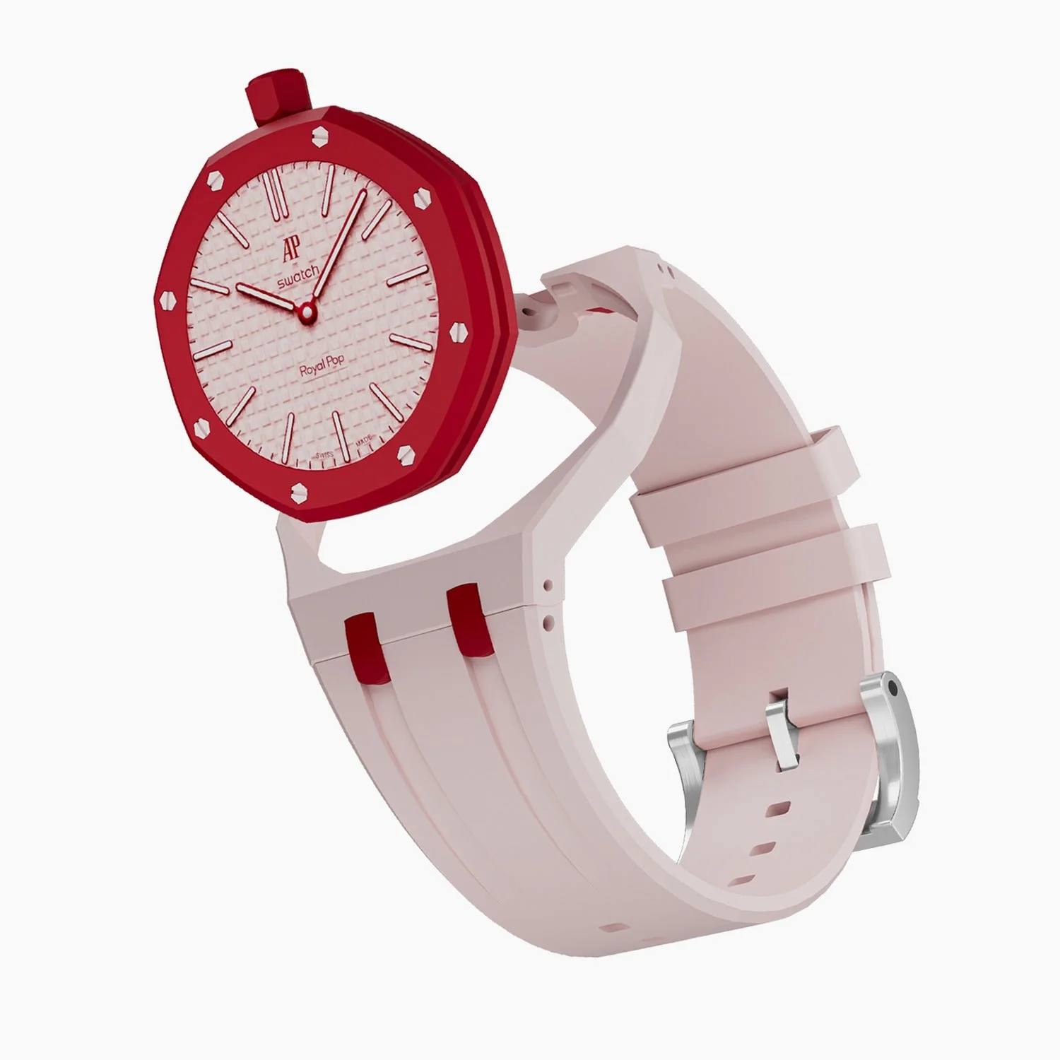 Otto Rosso Swatch x AP Royal Pop Rubber Case-Strap - Image 5